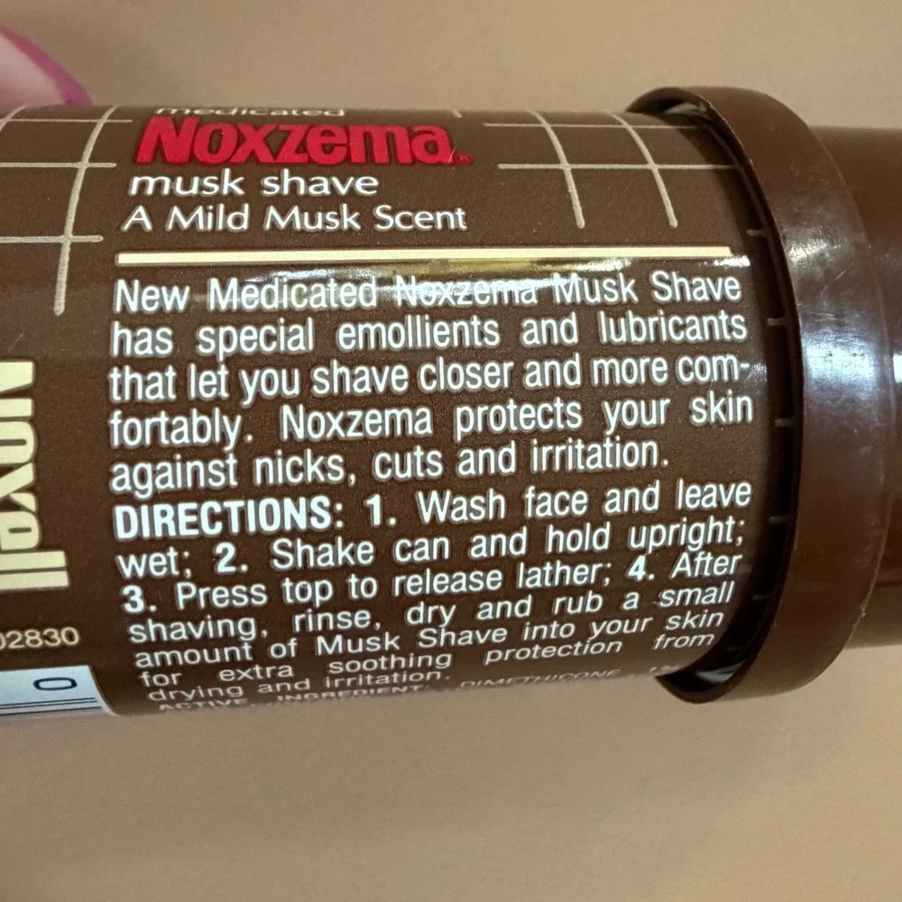 Vintage Noxzema Medicated Musk Shave Cream 3.5oz Noxell Corp USA Rare HTF